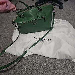 Coach Green Leather Women's Bag